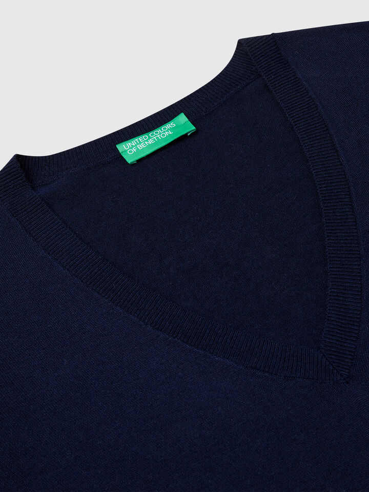 V NECK SWEATER L/S Mujer image number 6